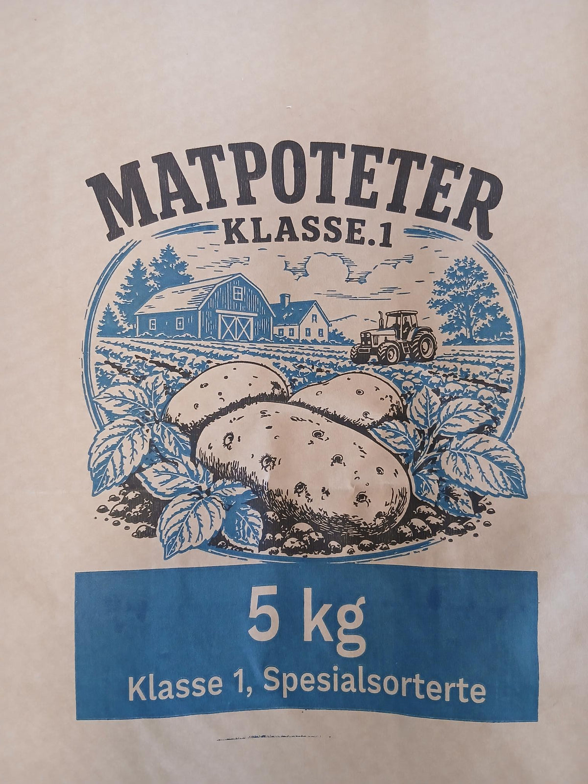 Potetpose 5 kg m/trykk