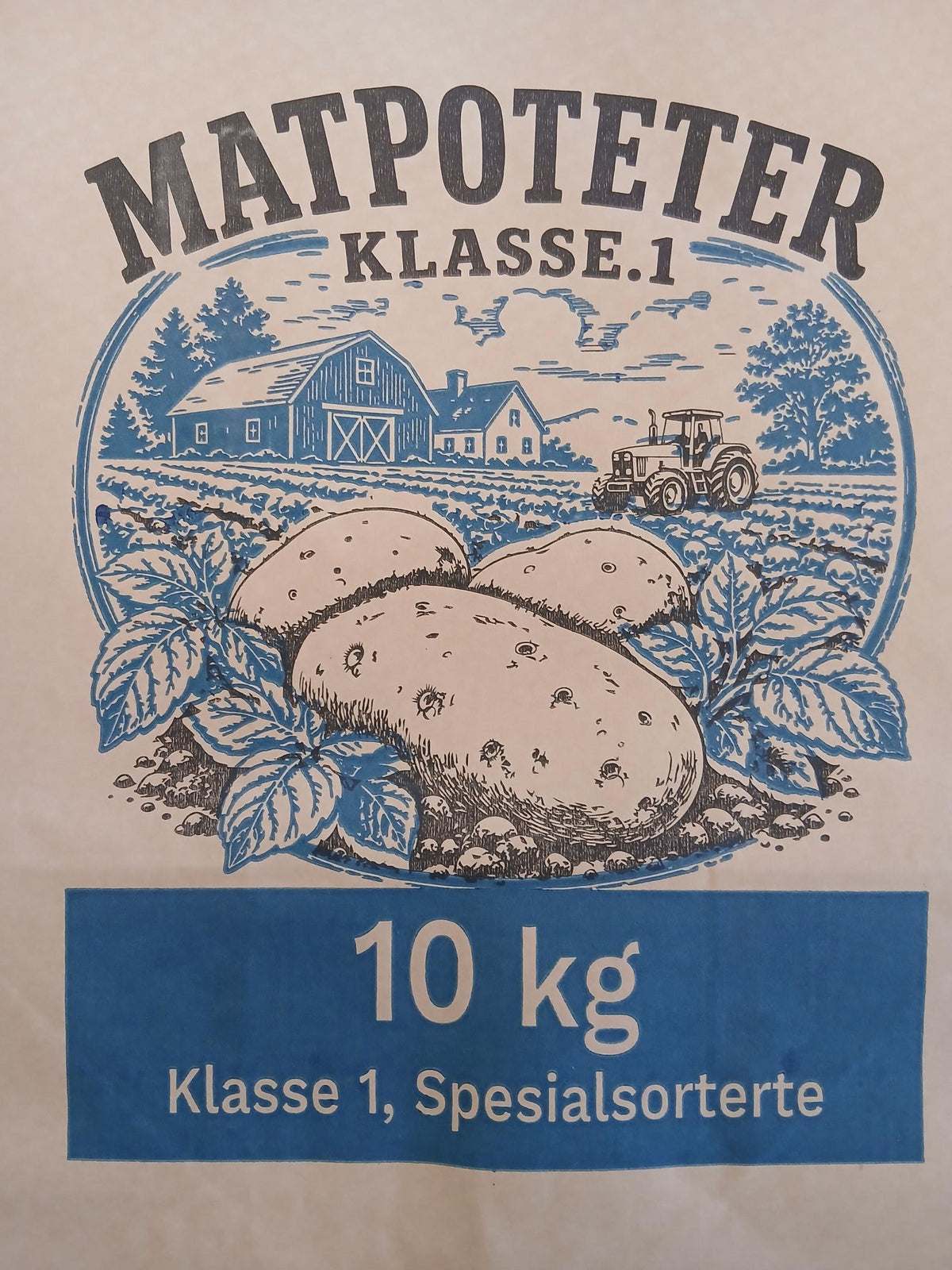 Potetpose 10 kg m/trykk
